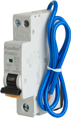 Fusebox MINI 32A B RCBO 2P 30mA 6kA TYPE A